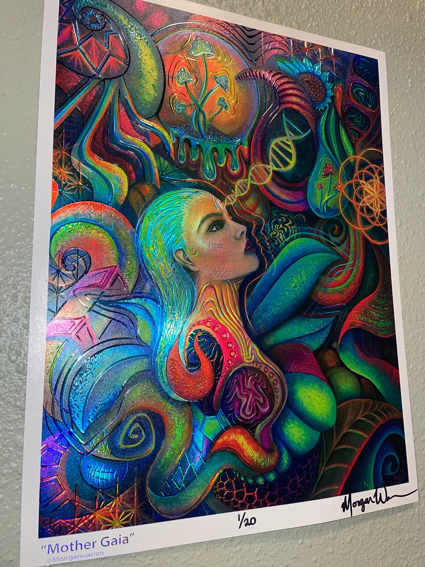 Mother Gaia Holographic Limited Edition Prints